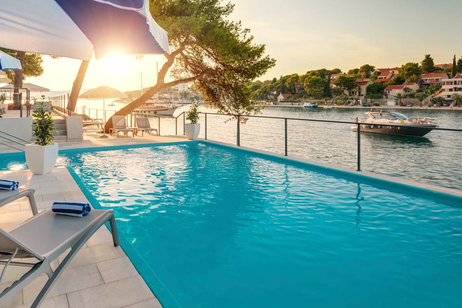 Hotellet Milna Osam på øen Brac, Kroatien