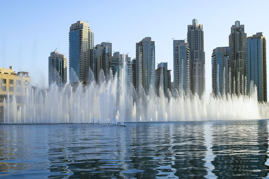 Fountainshow i Dubai